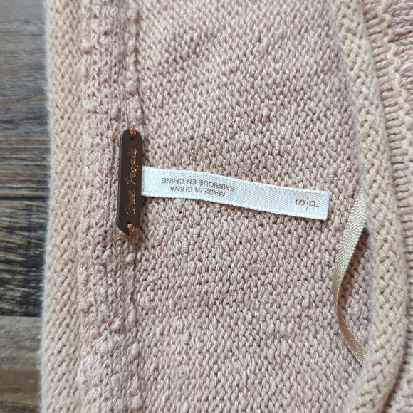 Free People Prism Solid Oversized Sweater Size Small in Tan - Picture 6 of 11